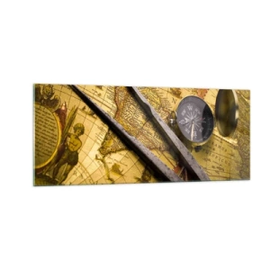 Impression sur verre - Image sur verre - Où sont ces trésors? - 100x40 cm