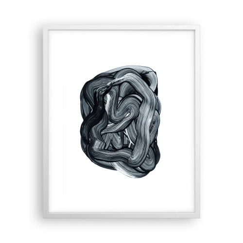 Affiche dans un cadre blanc - Poster - Ce n'est pas si simple - 40x50 cm