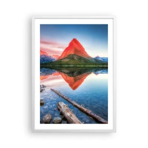 Affiche dans un cadre blanc - Poster - Chaleur et fraicheur - 50x70 cm