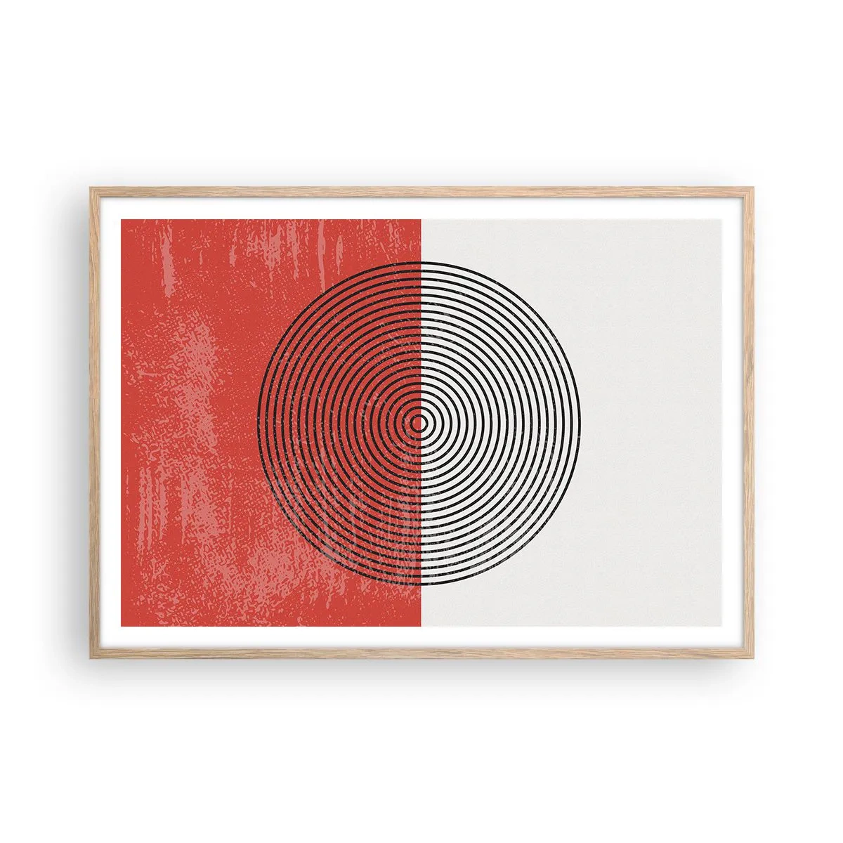 Affiche dans un chêne clair - Poster - Dans le mille - 100x70 cm