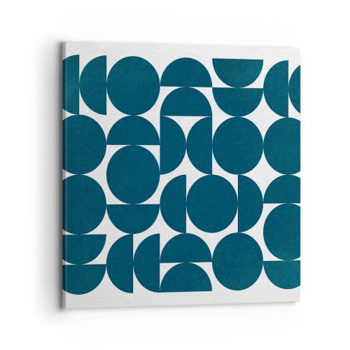 Impression sur toile - Image sur toile - Cercles et demi-cercles - 70x70 cm