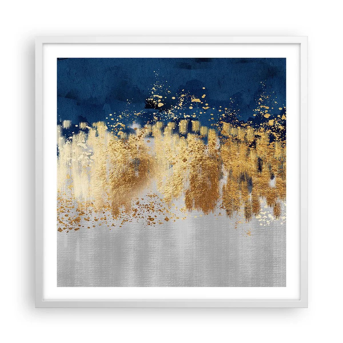 Affiche dans un cadre blanc - Poster - Une composition moderne et pétillante - 60x60 cm