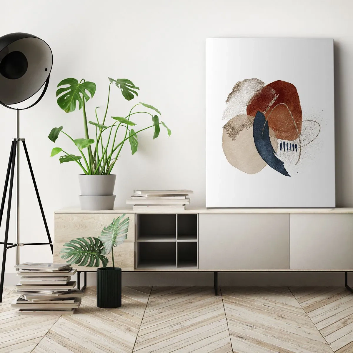 Impression sur toile - Image sur toile - Composition ovale - 65x120 cm