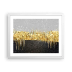 Affiche dans un cadre blanc - Poster - Vers l'intérieur et vers le haut - 50x40 cm