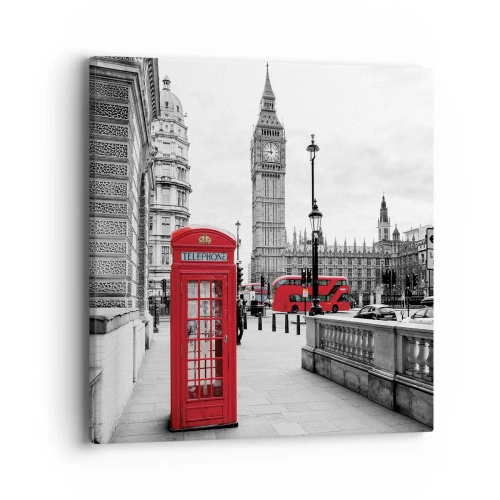 Impression sur toile - Image sur toile - Sans aucun doute Londres - 40x40 cm