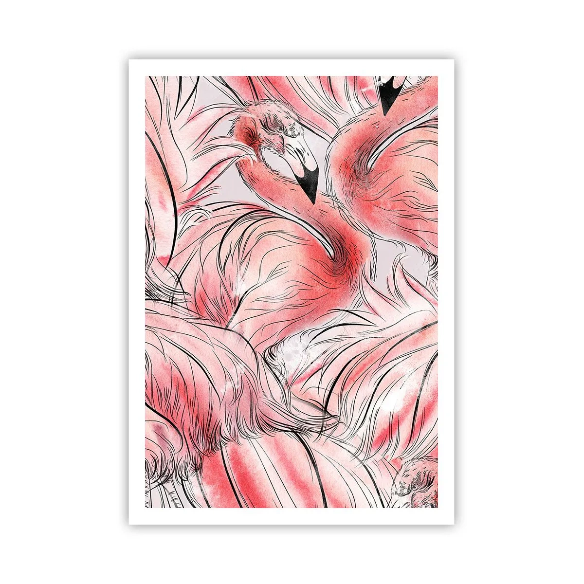 Affiche - Poster - Oiseau corps de ballet - 70x100 cm