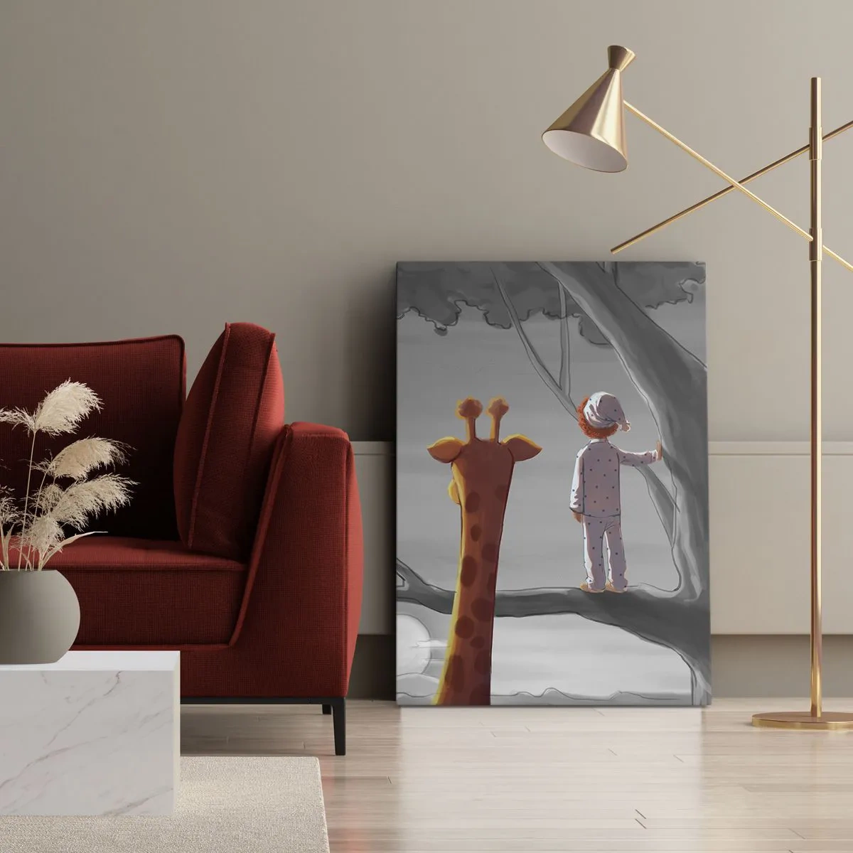 Impression sur toile - Image sur toile - Cela arrive vraiment - 55x100 cm