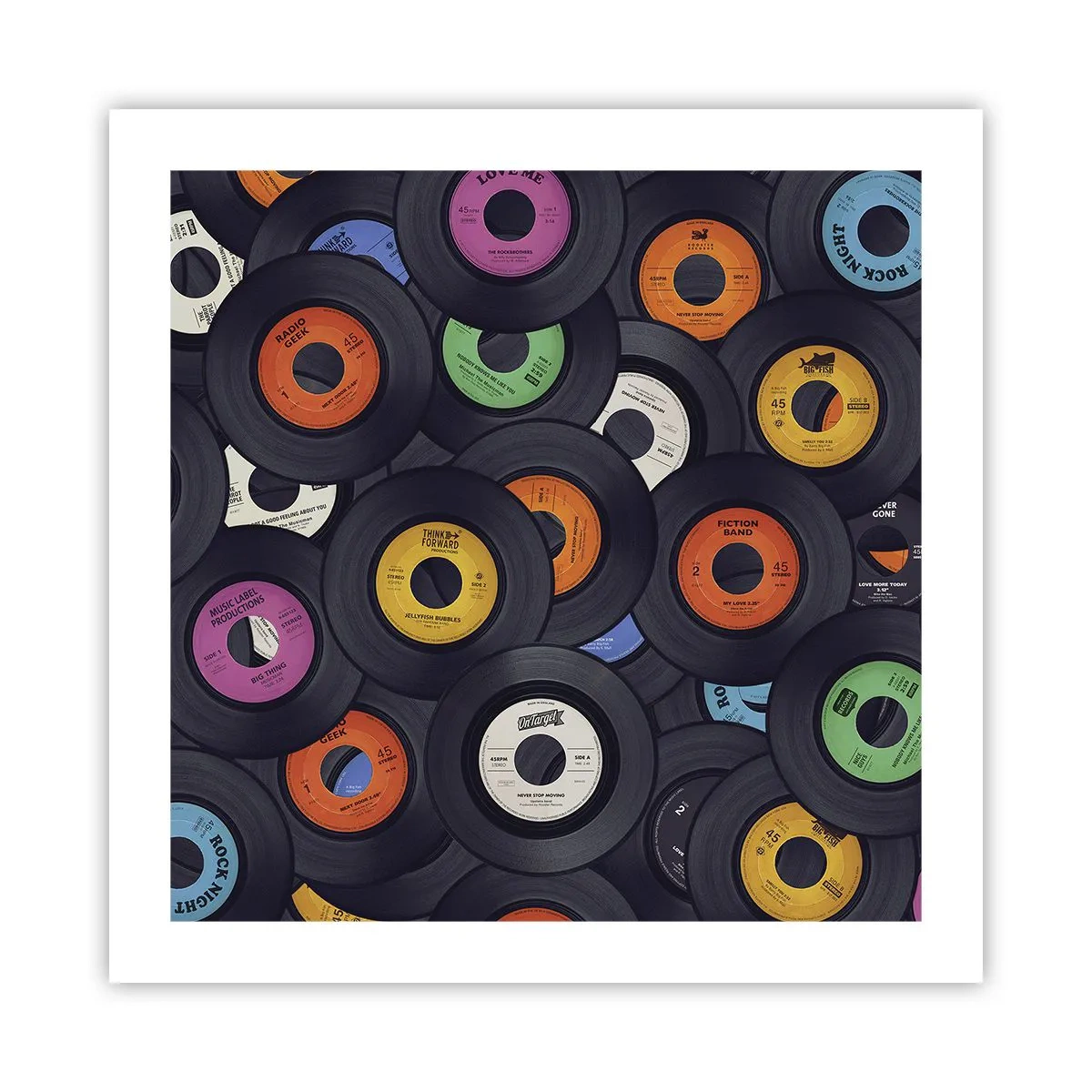 Affiche - Poster - Couleurs des classiques - 50x50 cm
