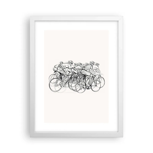 Affiche dans un cadre blanc - Poster - Ensemble en équipe - 30x40 cm