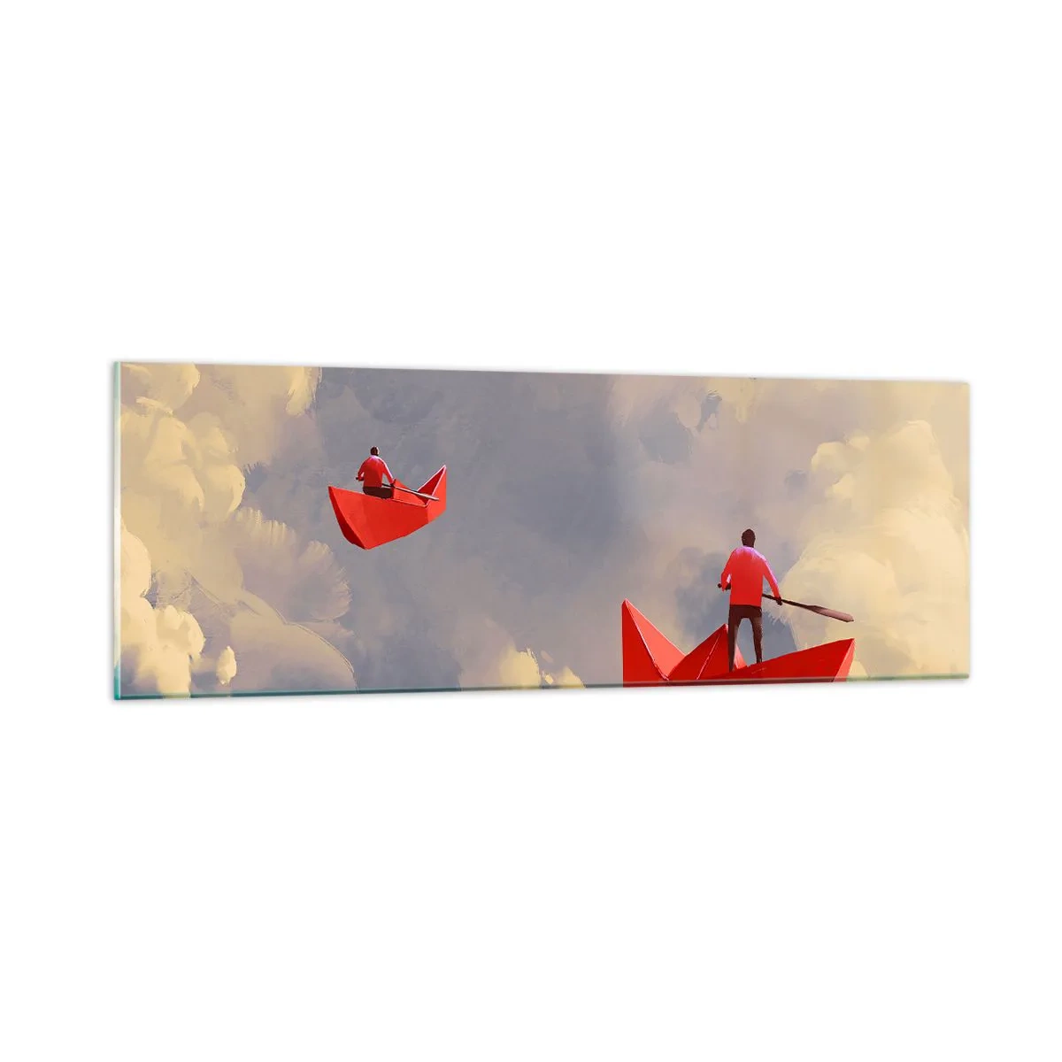 Impression sur verre - Image sur verre - Expédition des Rêveurs - 90x30 cm