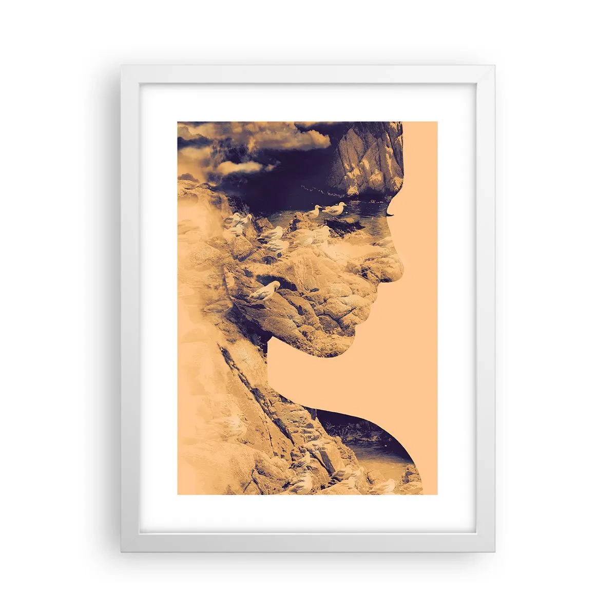 Affiche dans un cadre blanc - Poster - Beauté de la nature - 30x40 cm