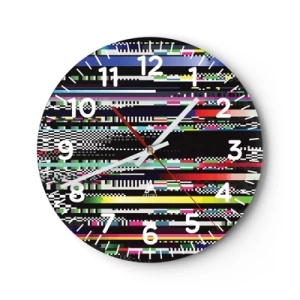 Horloge murale - Pendule murale - L'image de contrôle de la réalité - 30x30 cm