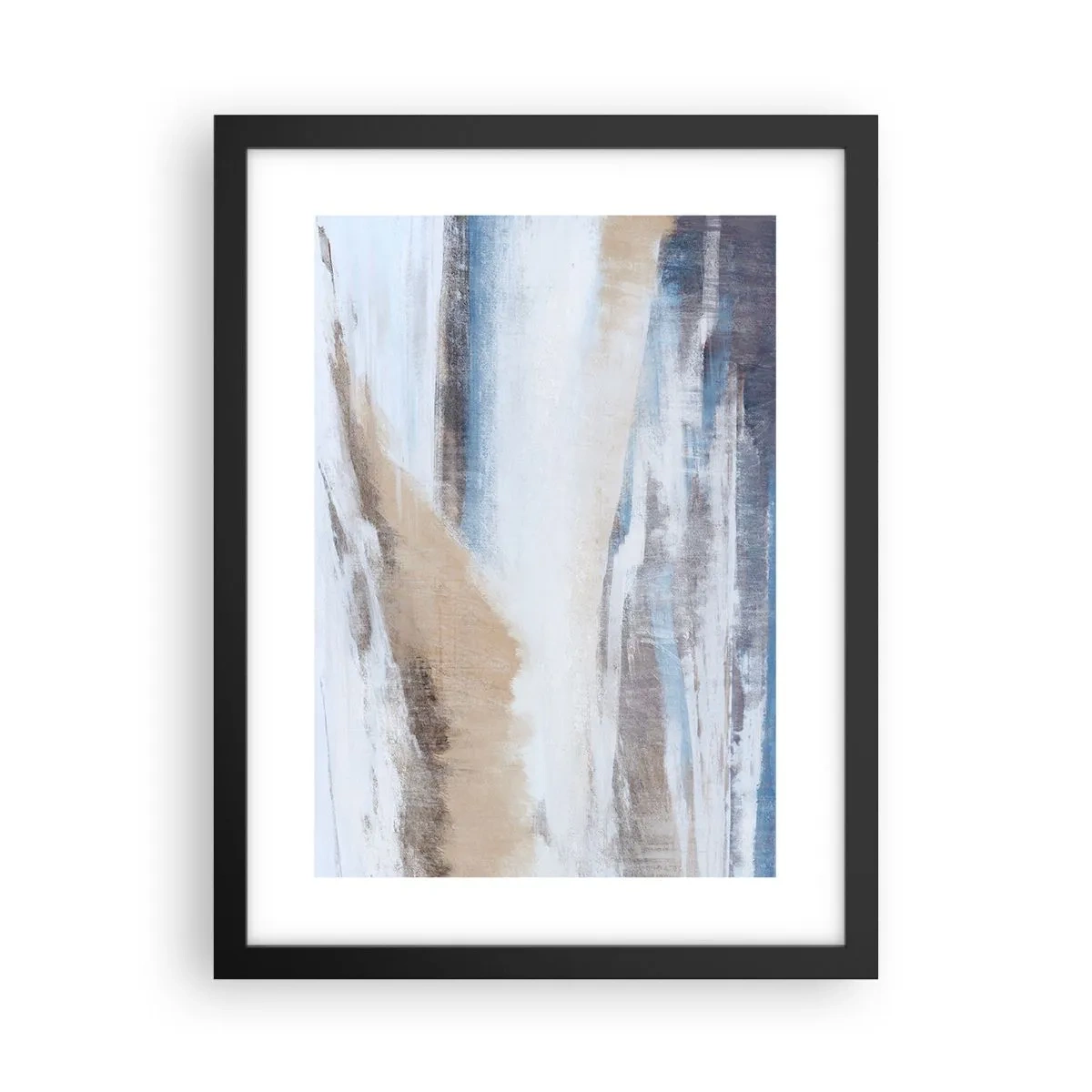 Affiche dans un cadre noir - Poster - Composition hivernale - 30x40 cm