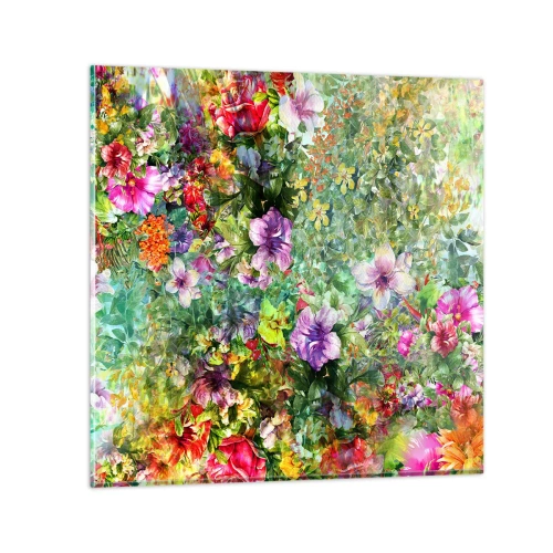 Impression sur verre - Image sur verre - En fleurs pour la perdition - 70x70 cm