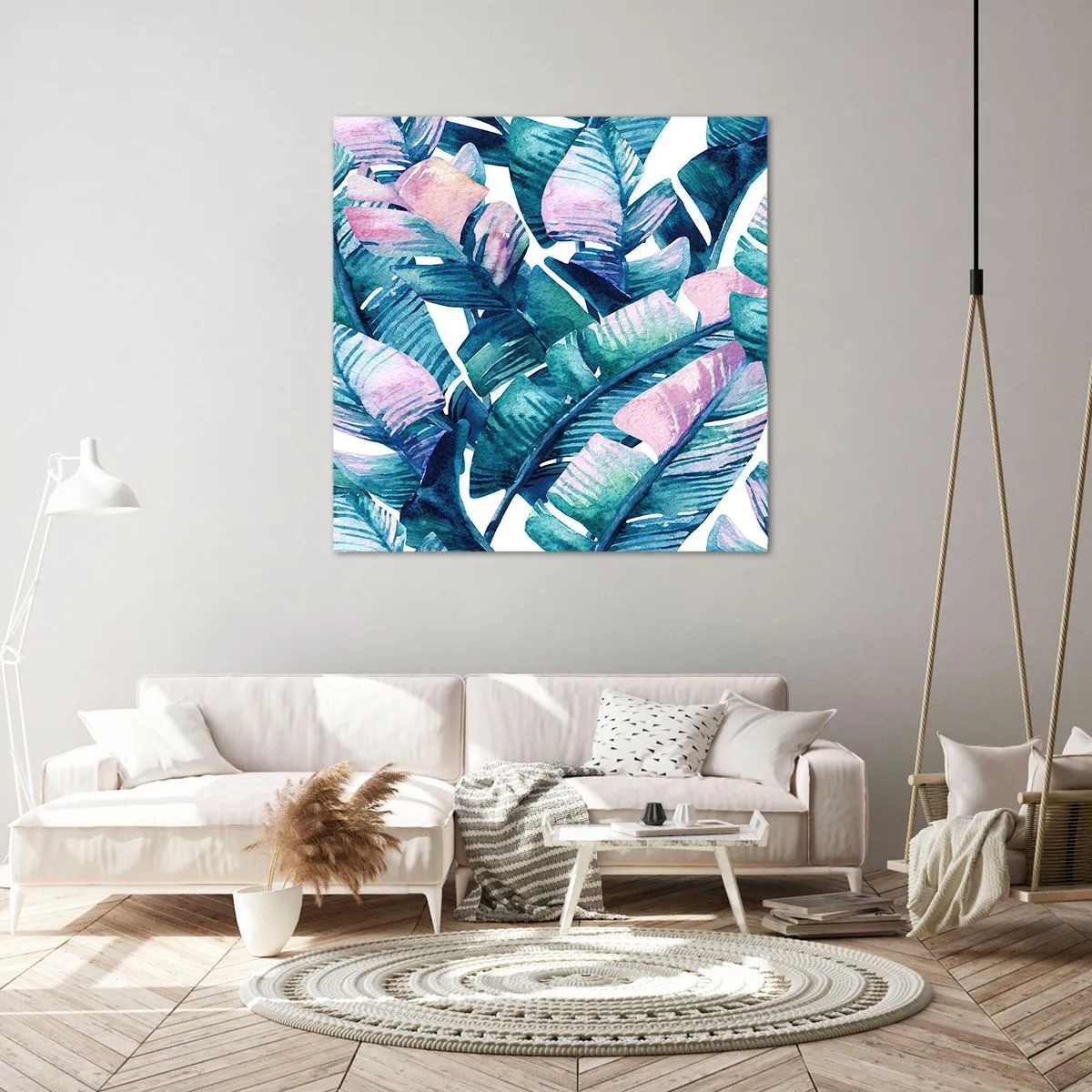 Impression sur toile - Image sur toile - Dans une bananeraie - 30x30 cm