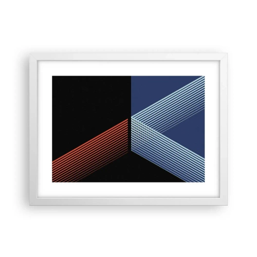 Affiche dans un cadre blanc - Poster - Histoire simple - 40x30 cm