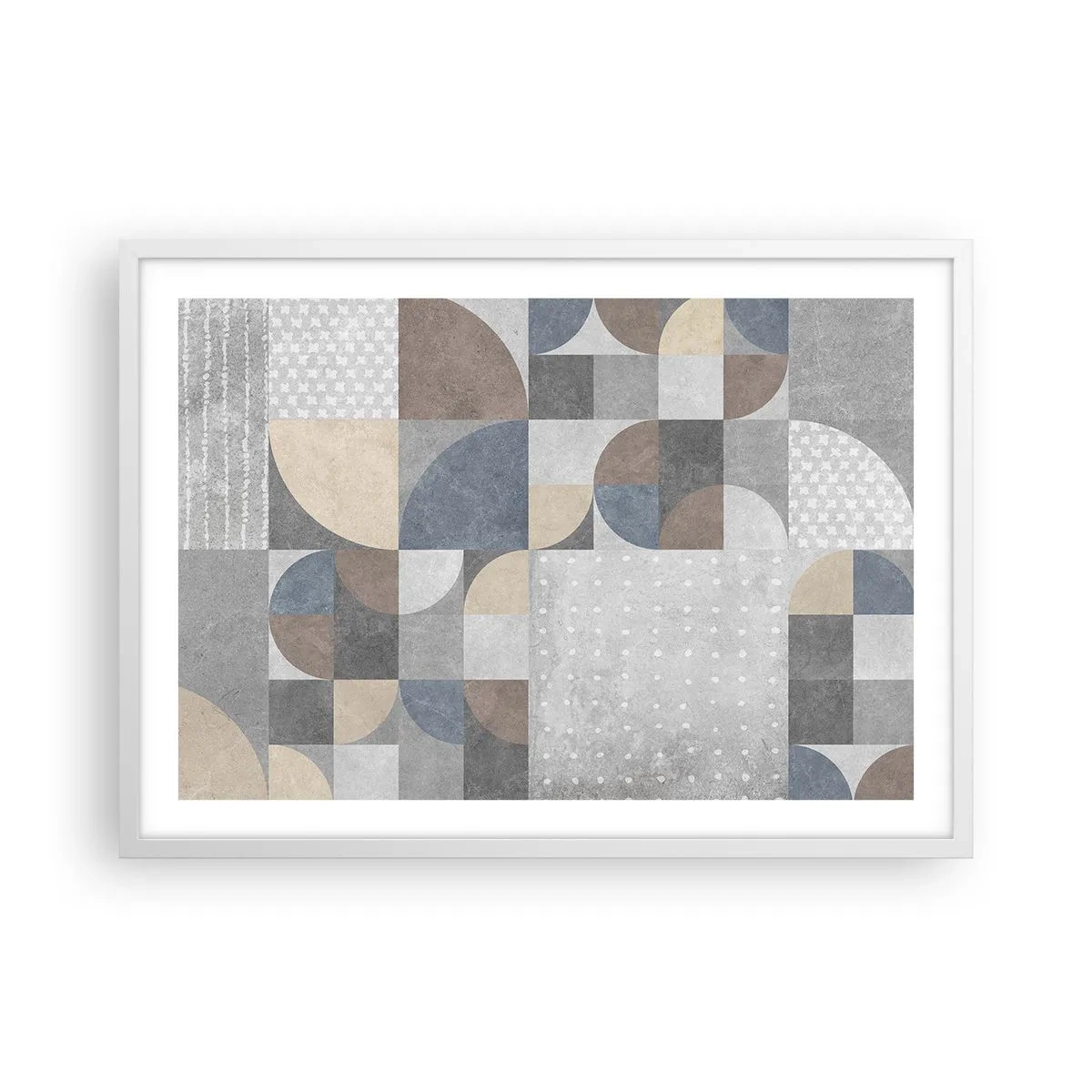 Affiche dans un cadre blanc - Poster - Fantaisie de la céramique  - 70x50 cm