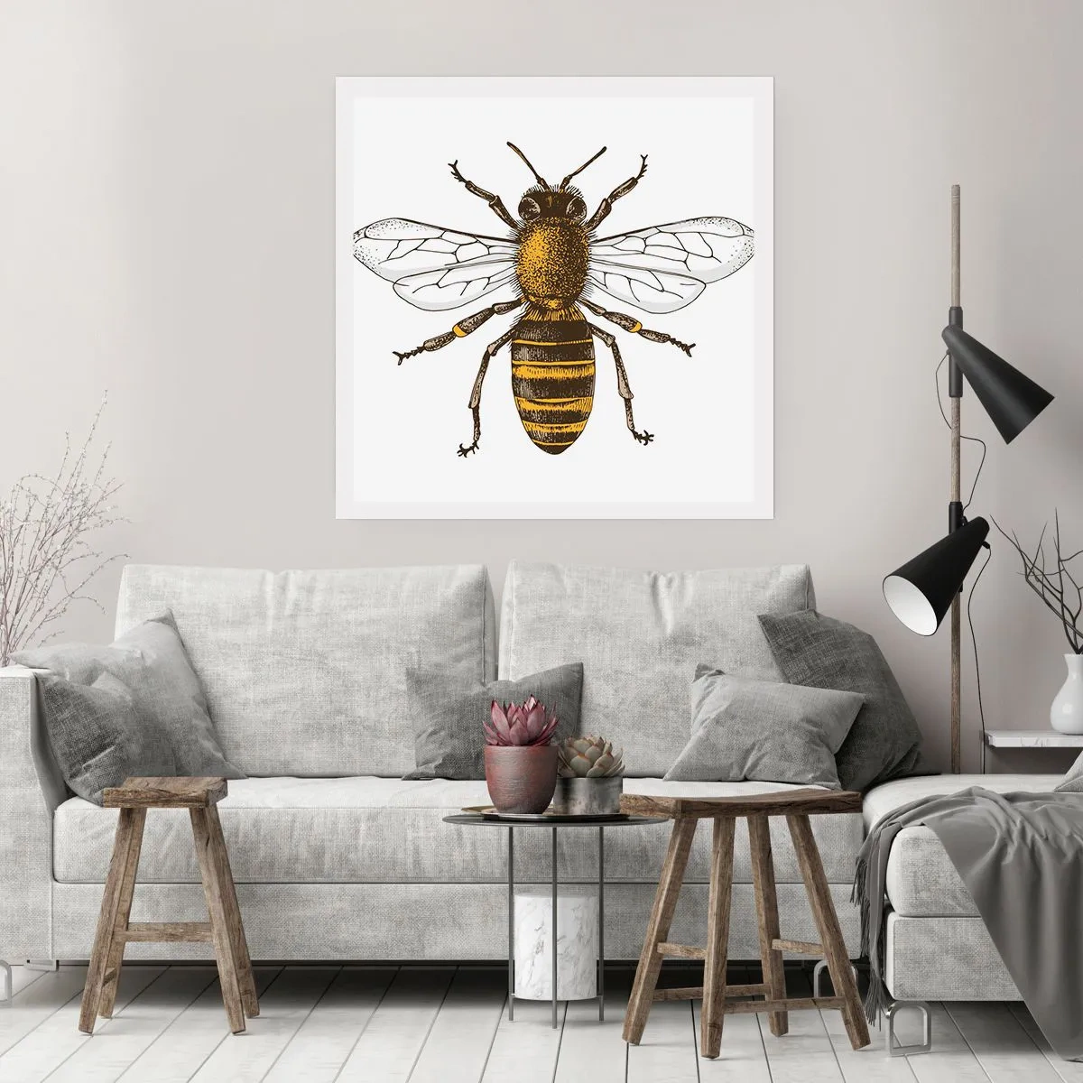 Affiche - Poster - Belle et bonne - 60x60 cm