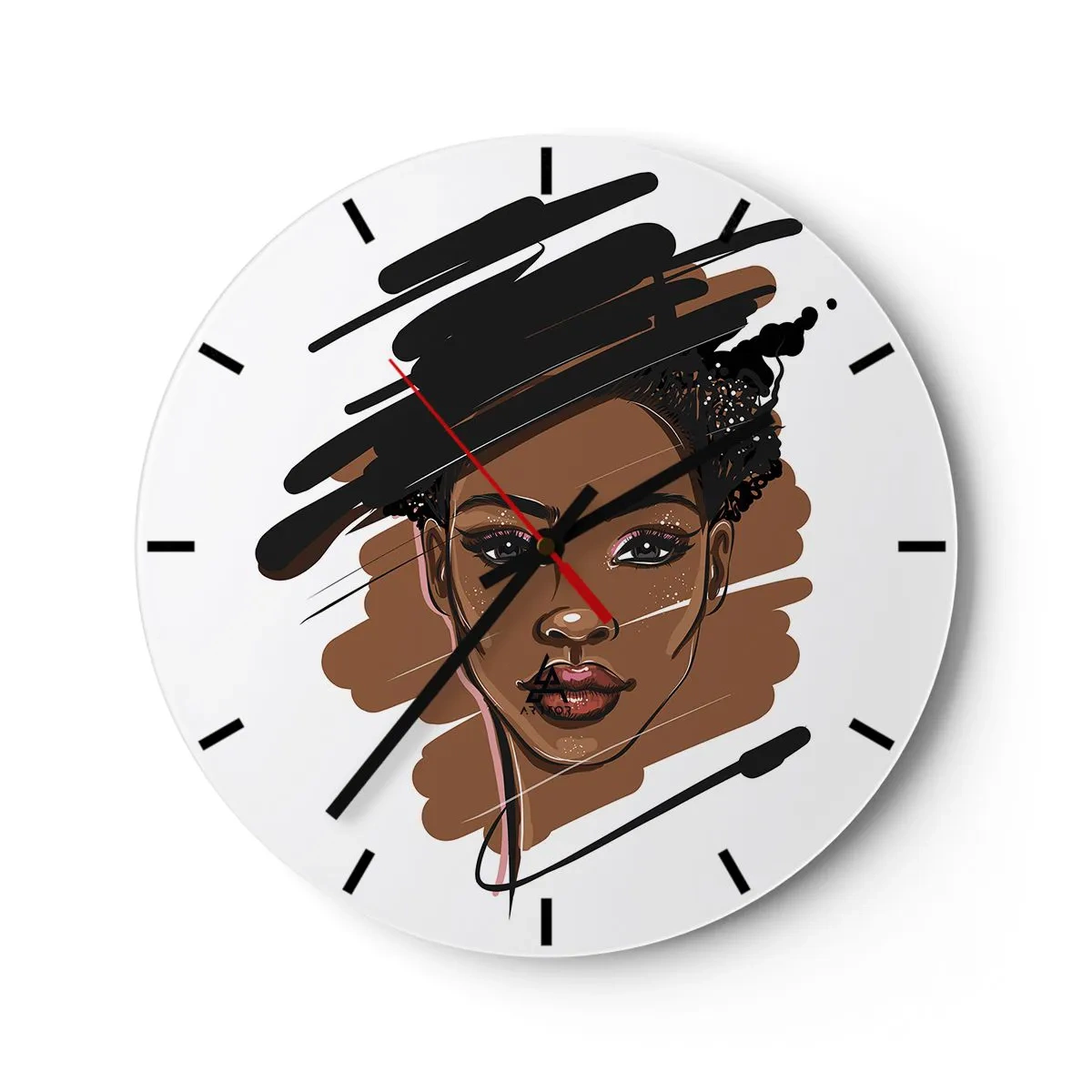Horloge murale - Pendule murale - Doux comme le chocolat - 40x40 cm