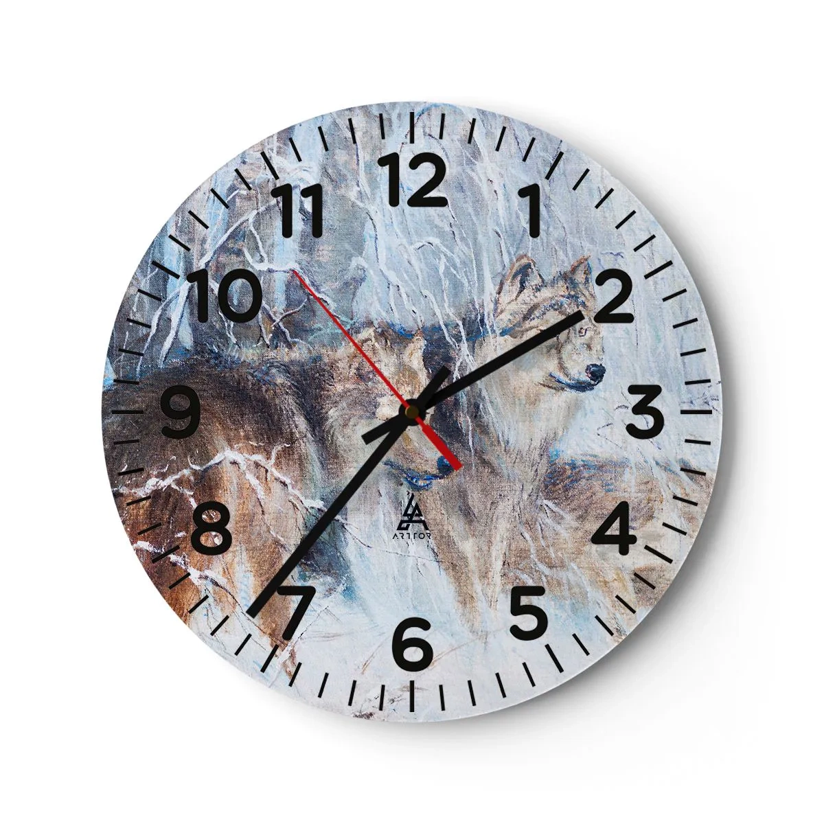 Horloge murale - Pendule murale - Attention! Ca arrive ... - 30x30 cm