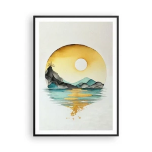 Affiche dans un cadre noir - Poster - Dans le cercle de la beauté - 70x100 cm