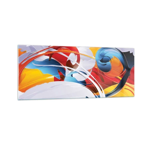Impression sur verre - Image sur verre - La danse des éléments - 100x40 cm