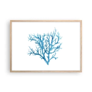 Affiche dans un chêne clair - Poster - Filigrane nautique - 70x50 cm