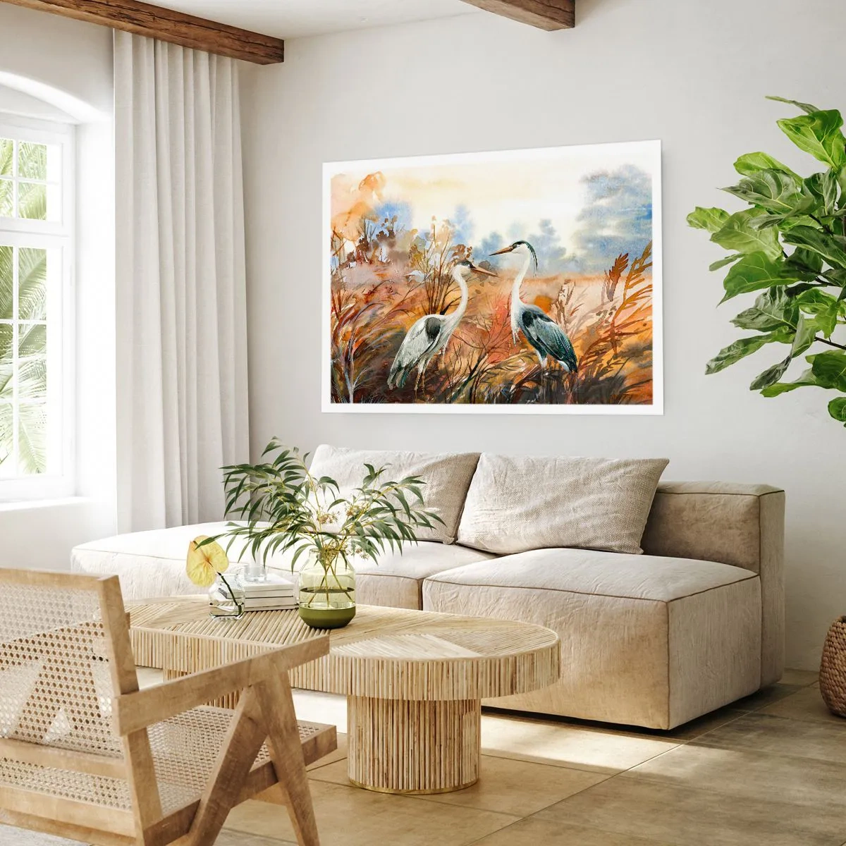 Affiche - Poster - Jusqu'où en automne ? - 40x30 cm