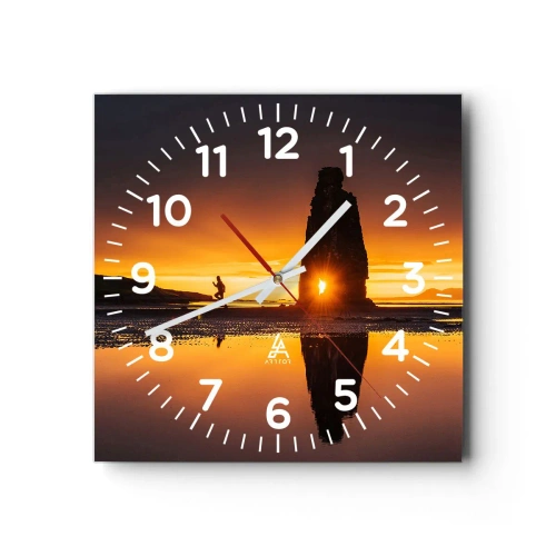 Horloge murale - Pendule murale - Juste vous et la nature - 40x40 cm