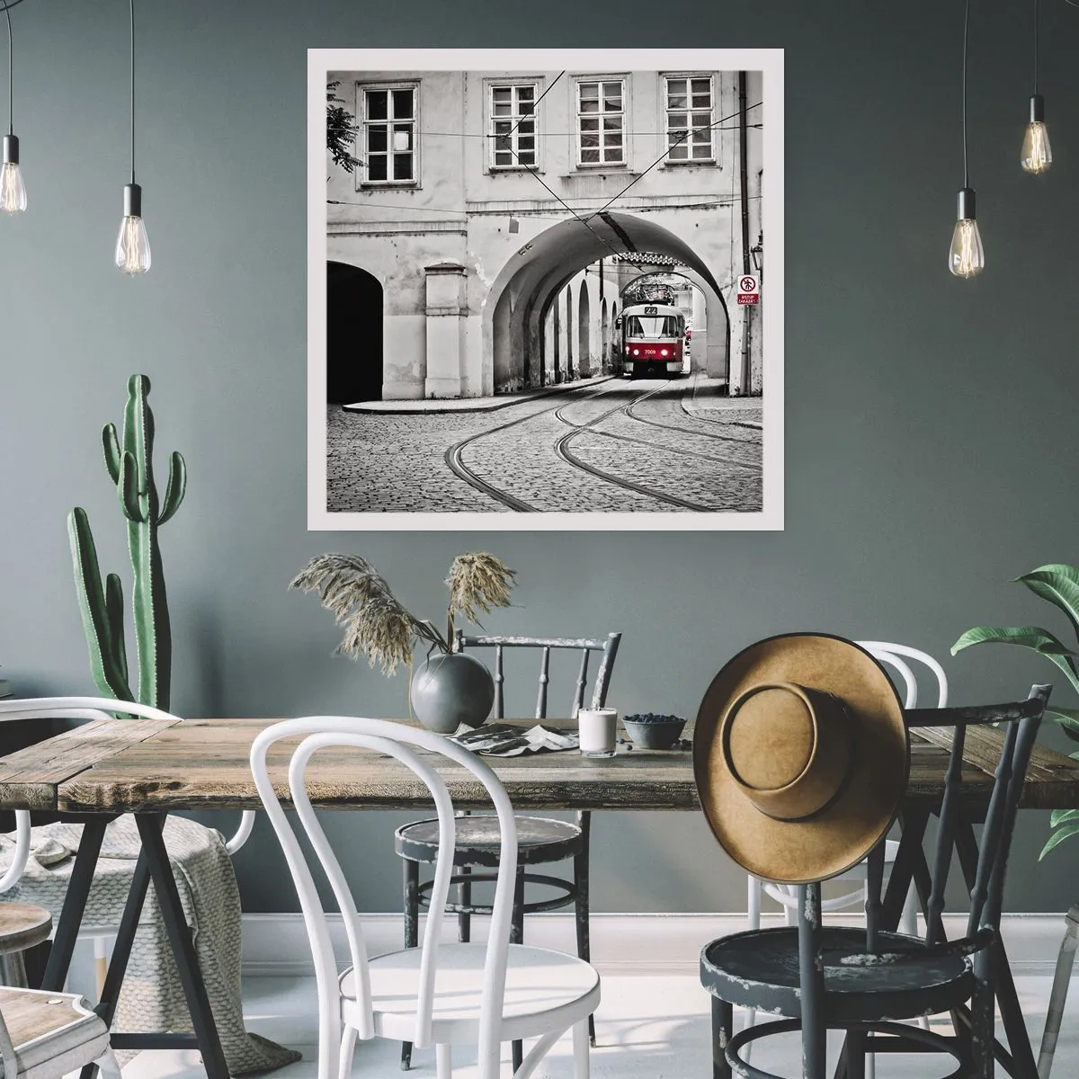 Affiche - Poster - Dans le labyrinthe de la ville - 30x30 cm