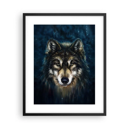 Affiche dans un cadre noir - Poster - Alpha? Et oméga - 40x50 cm