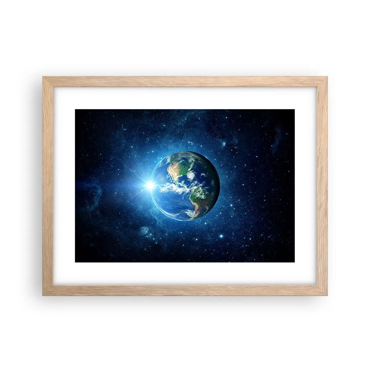 Affiche dans un chêne clair - Poster - Nous sommes au paradis - 40x30 cm
