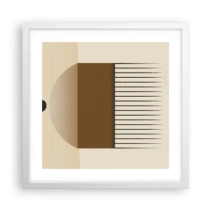 Affiche dans un cadre blanc - Poster - Différents états - 40x40 cm