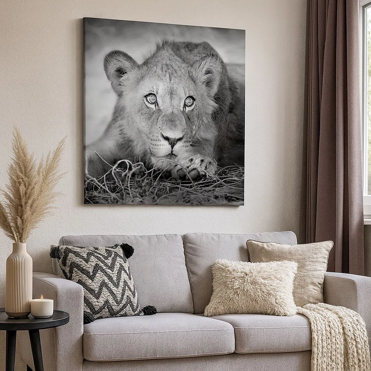 Impression sur toile - Image sur toile - Chiot royal - 30x30 cm