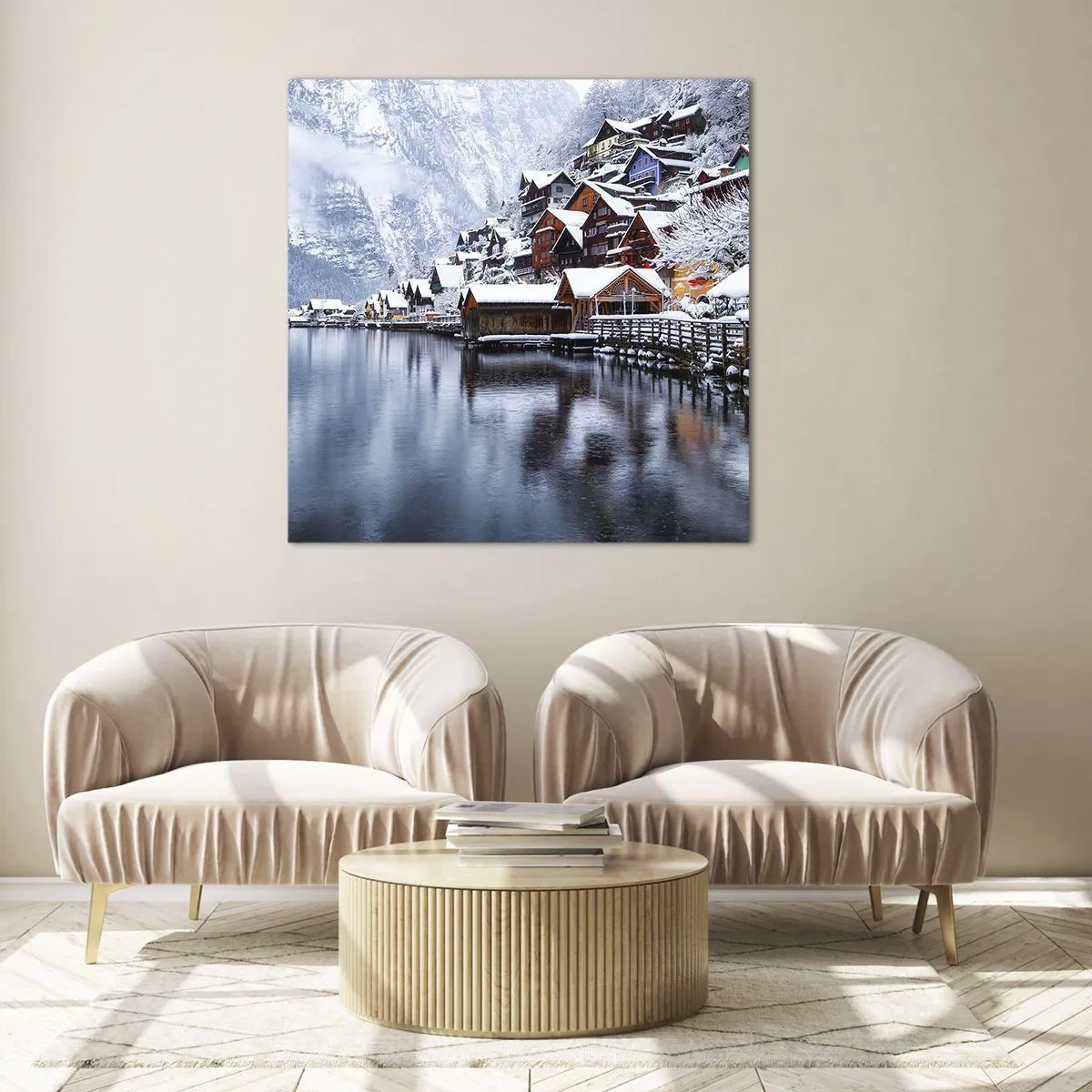 Impression sur verre - Image sur verre - En décoration hivernale - 40x40 cm
