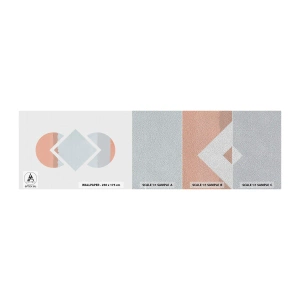 Échantillon de Papier Peint Premium Sand - La situation est clair - Abstraction, Morceau, Minimalisme - 100x30 cm