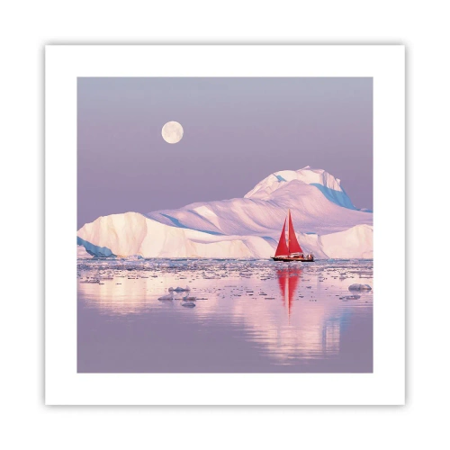 Affiche - Poster - La chaleur de la voile, le froid de la glace - 40x40 cm