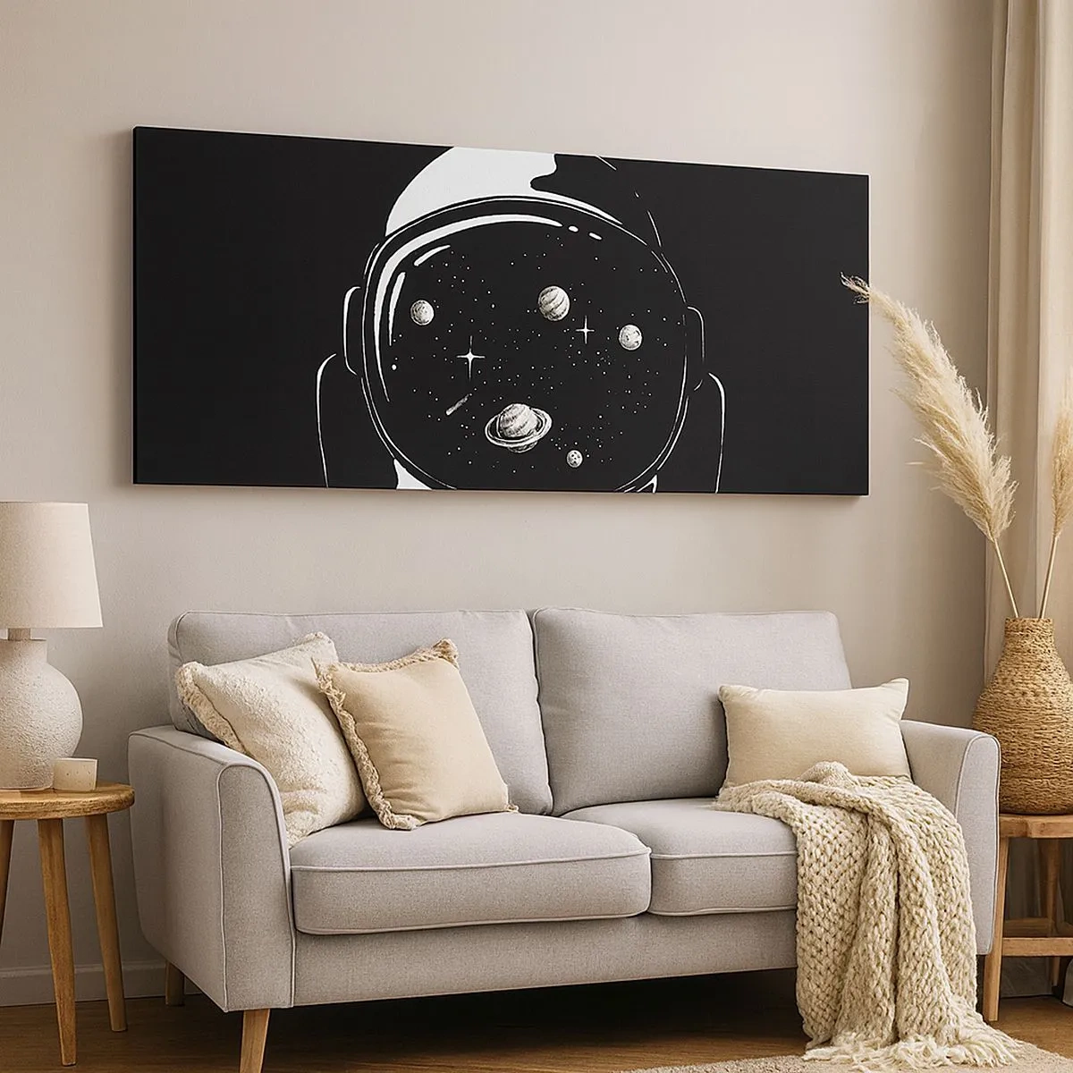 Impression sur toile - Image sur toile - Sympa la vue - 100x40 cm