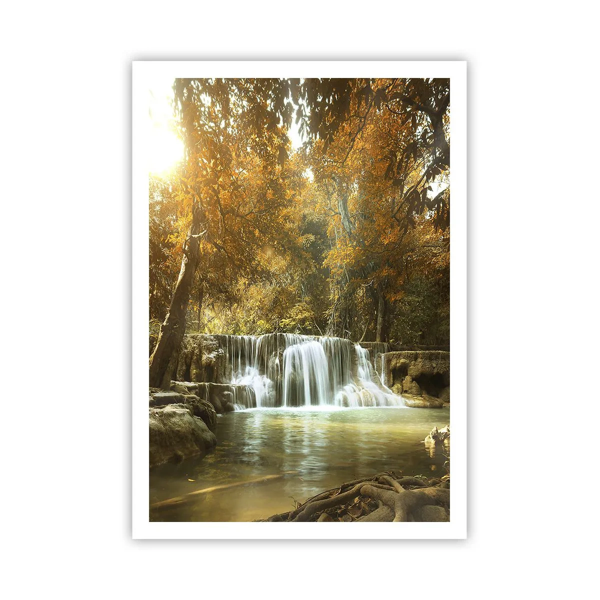 Affiche - Poster - Cascade du parc - 70x100 cm