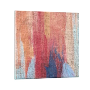 Impression sur verre - Image sur verre - Ecoulement de l'arc-en ciel - 40x40 cm