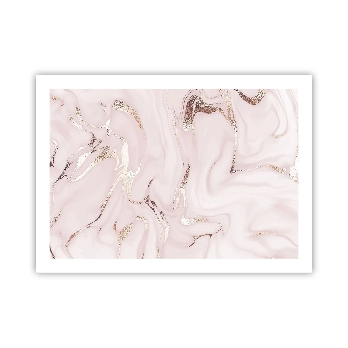 Affiche - Poster - Dans un châle rose - 70x50 cm