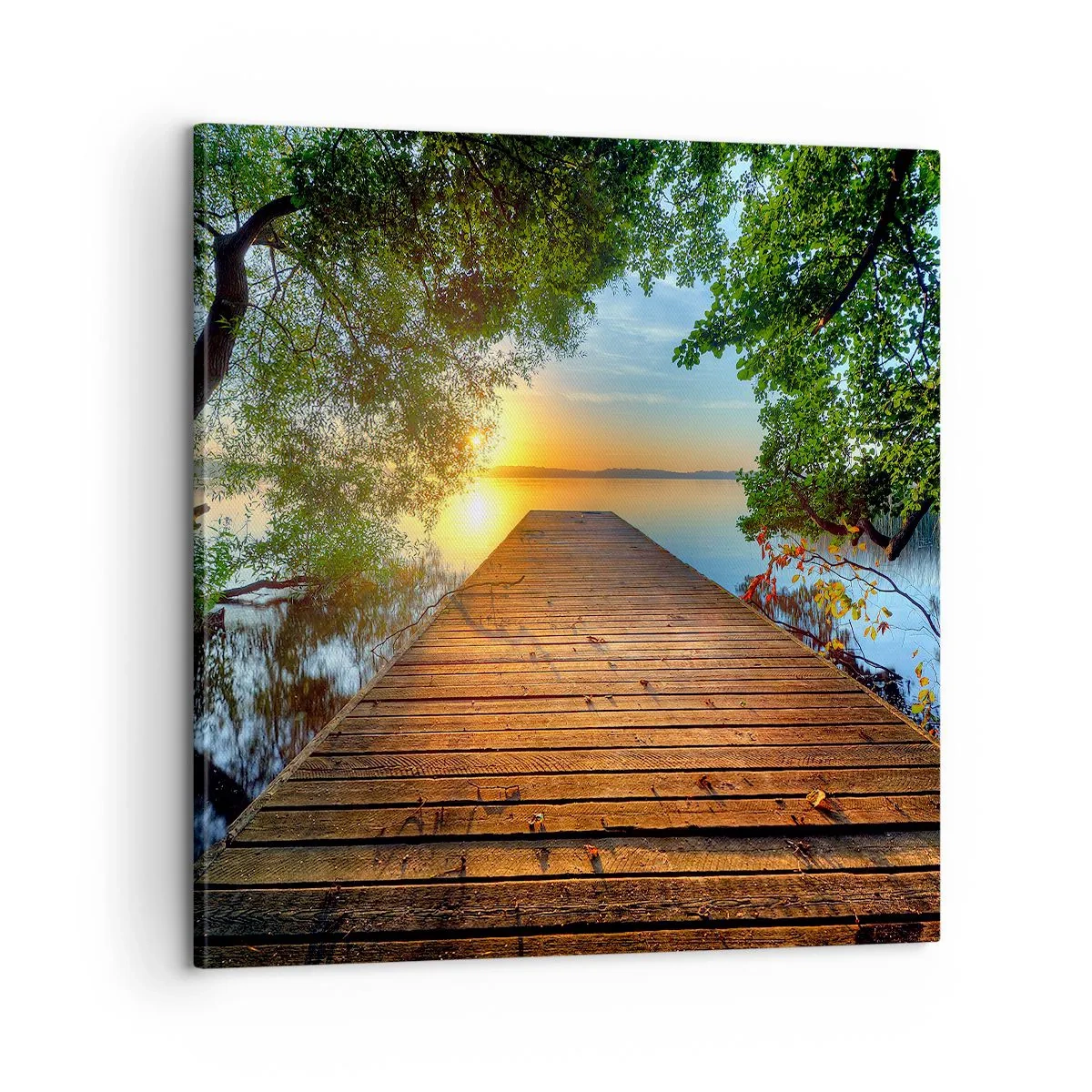 Impression sur toile - Image sur toile - Prenez votre temps, asseyez-vous - 60x60 cm