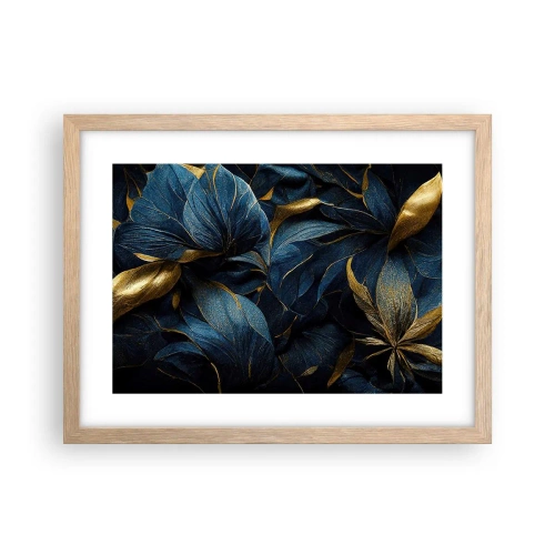 Affiche dans un chêne clair - Poster - Des dessous dorés - 40x30 cm