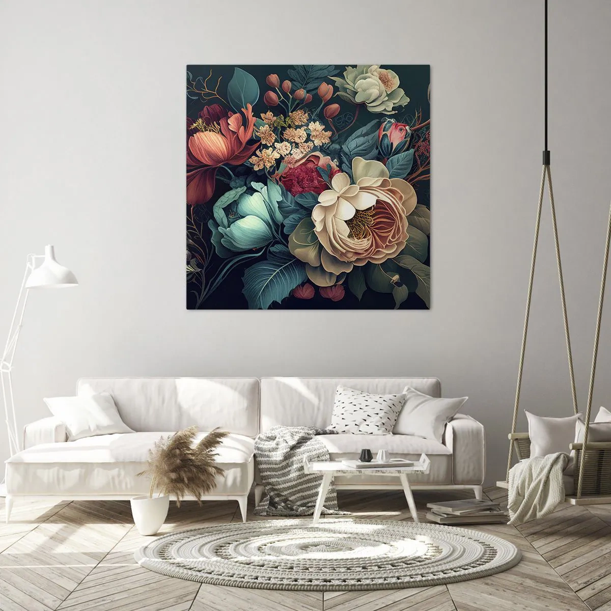 Impression sur toile - Image sur toile - le charme du 19ème siècle - 50x50 cm