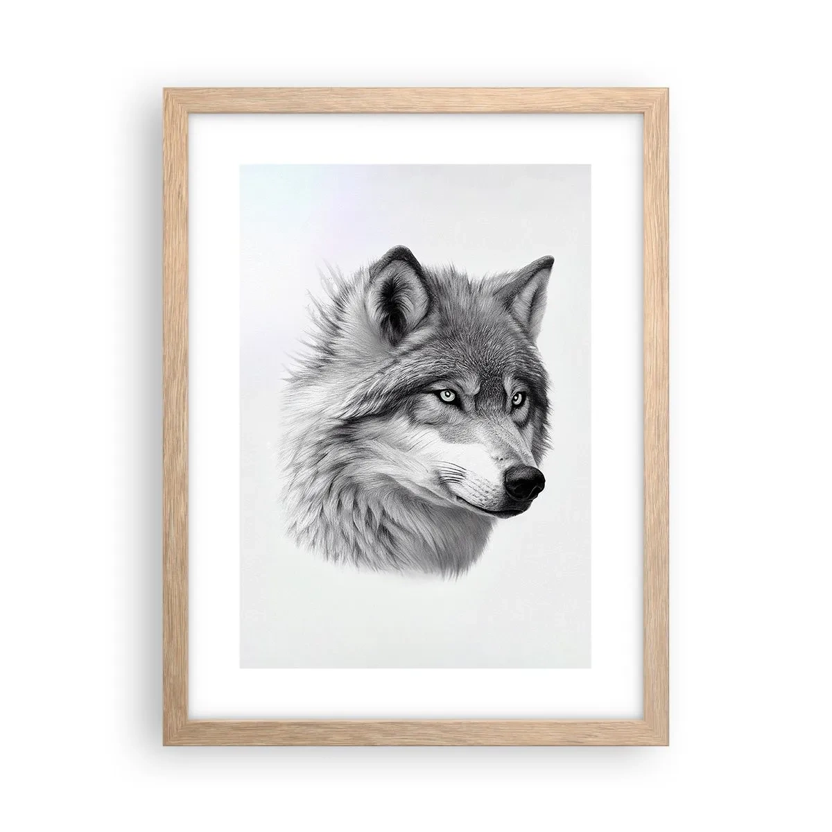 Affiche dans un chêne clair - Poster - Alpha – sans aucun doute - 30x40 cm