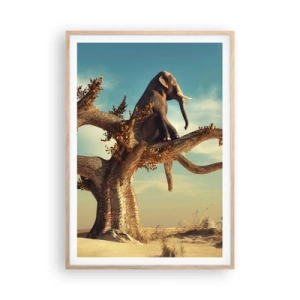 Affiche dans un chêne clair - Poster - Nouveau point de vue - 70x100 cm