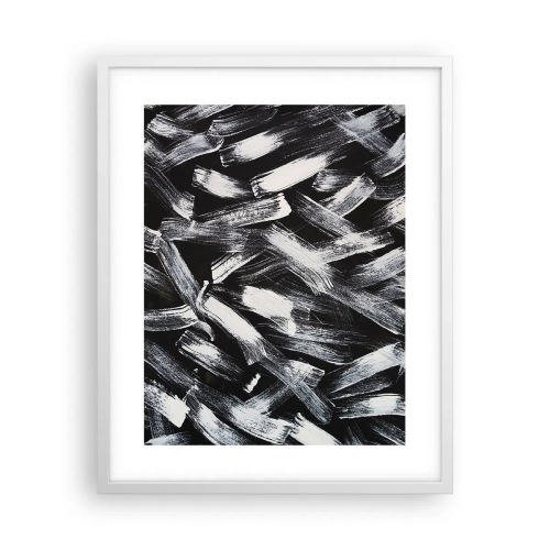 Affiche dans un cadre blanc - Poster - L'abstraction dans l'esprit industriel - 40x50 cm