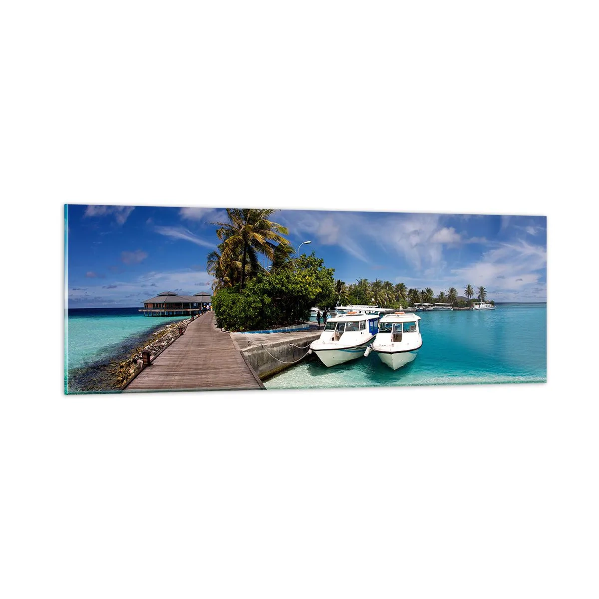 Impression sur verre - Image sur verre - Et cependant, le paradis existe bien - 90x30 cm