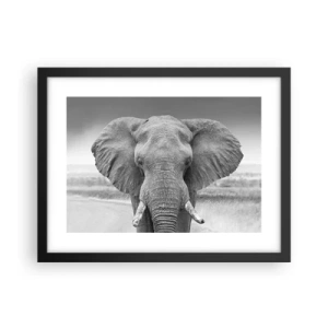 Affiche dans un cadre noir - Poster - Bienvenue dans mon monde - 40x30 cm