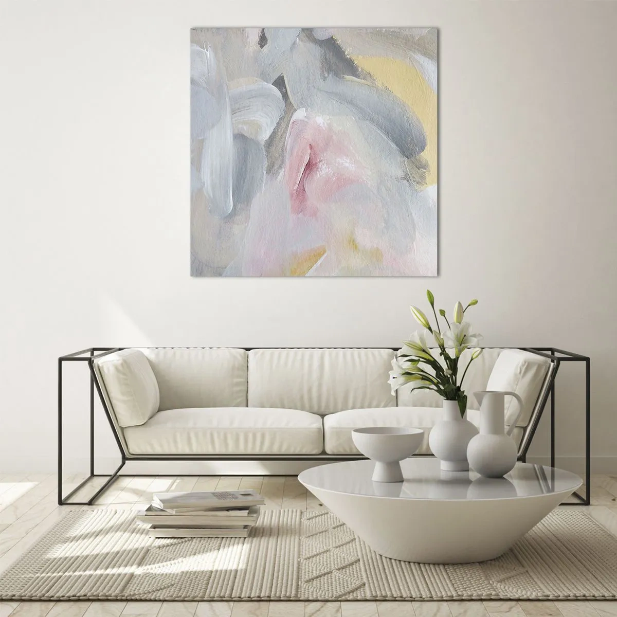 Impression sur verre - Image sur verre - Dans un monde pastel - 50x50 cm